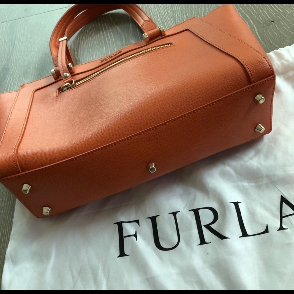 Orange Furla purse - Picture 6 of 11